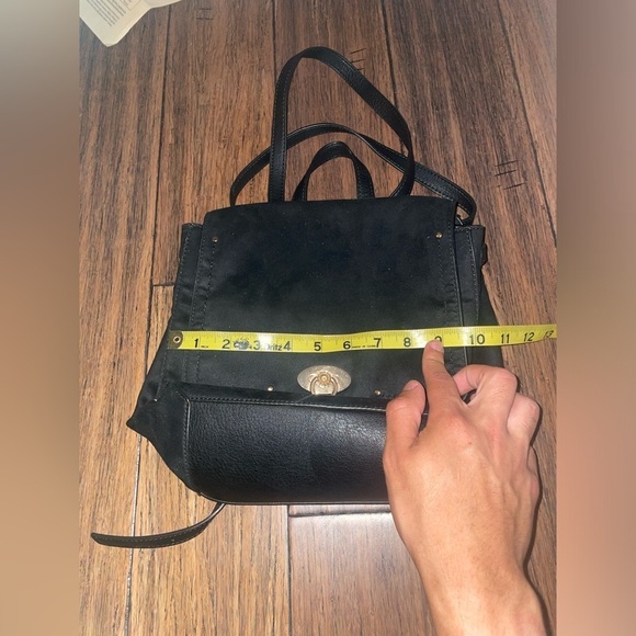 Backpack 🖤lightweight Black purse vegan leather travel backpack purse - Picture 3 of 14